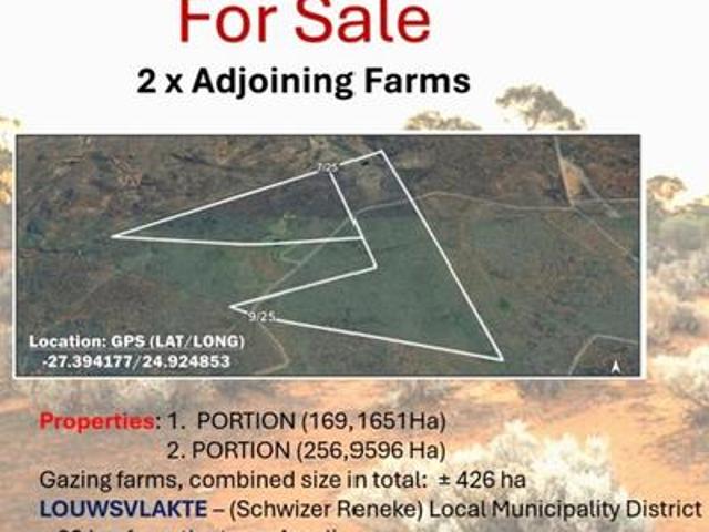 livestock farm on the market louwsvlakte