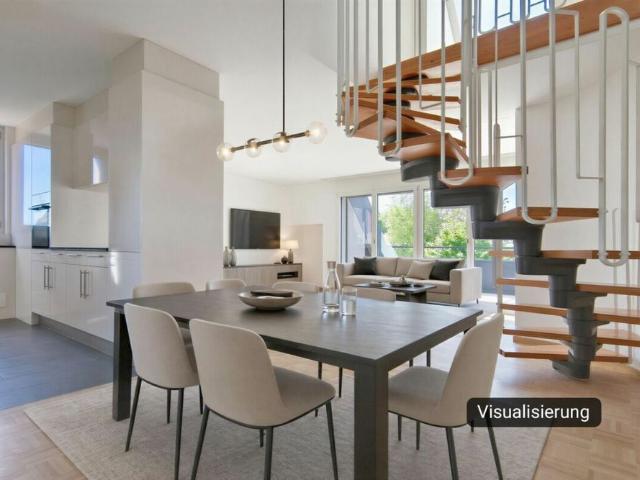 Living on two floors with sun terrace