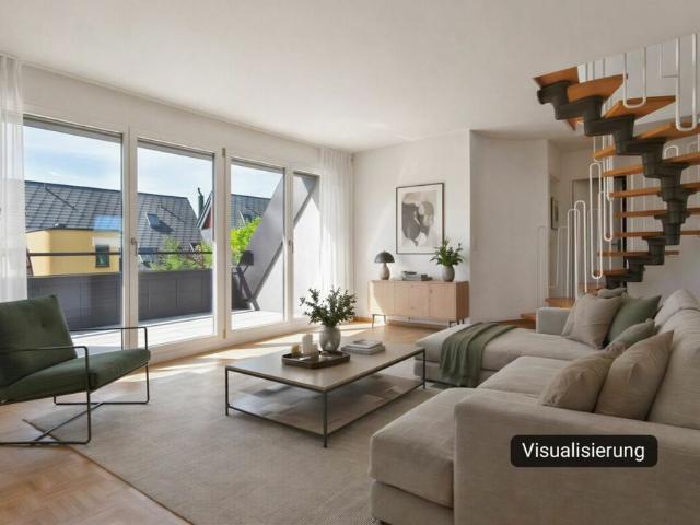Living on two floors with sun terrace