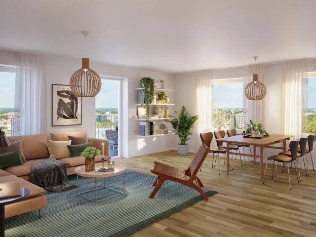 Ljus och modern lägenhet med balkong i centralt lä 74 m² 12 065 kr