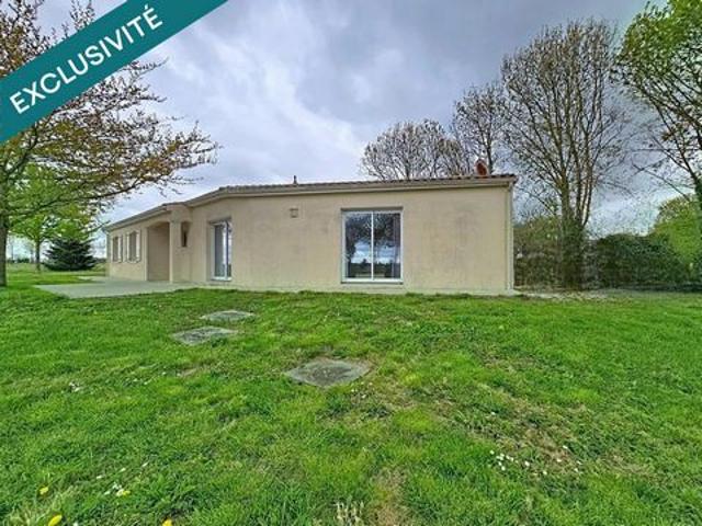 Maison familiale 121 m² avec grand terrain entre Cognac et Pons