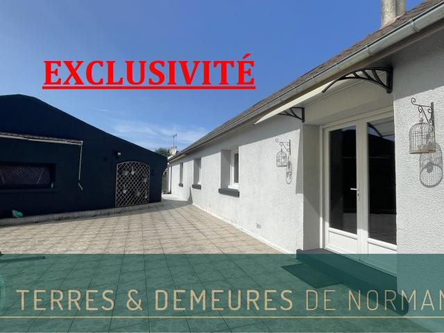 Longère de 210 m² vivable de plain pied sur son jardin de 1 392