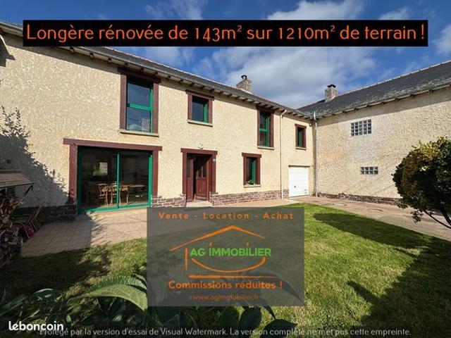 Longère 6 pièces 143 m²
