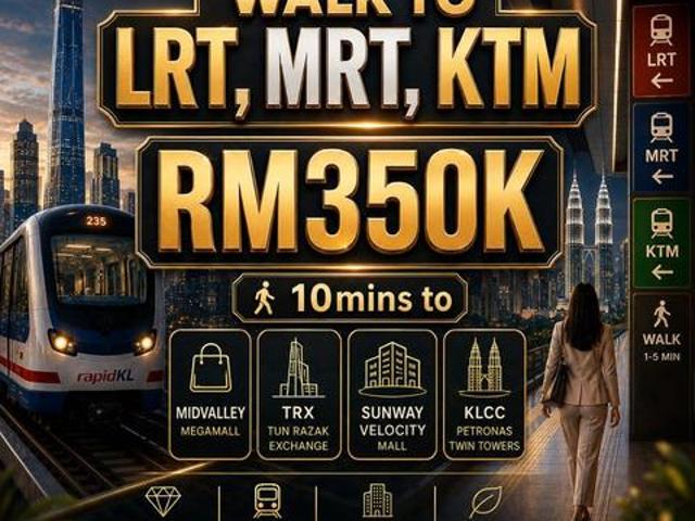 Look Here2Stop to MidvalleyWalk to LRTMRTKTM10min to VeloTRX