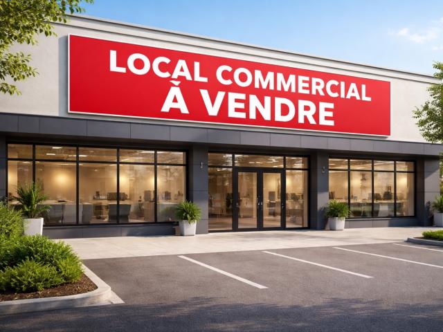 Local 130m2 + appartement T6 + garage