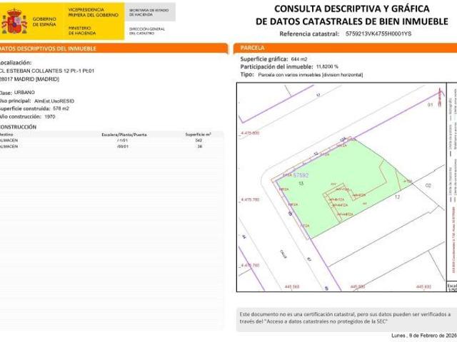 LOCAL COMERCIAL A LA VENTA EN PUEBLO NUEVO MADRID