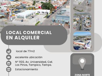 Local Comercial en Renta – Fracc. Santa Rosa, Col. Los Pinos, Tampico, Tamps