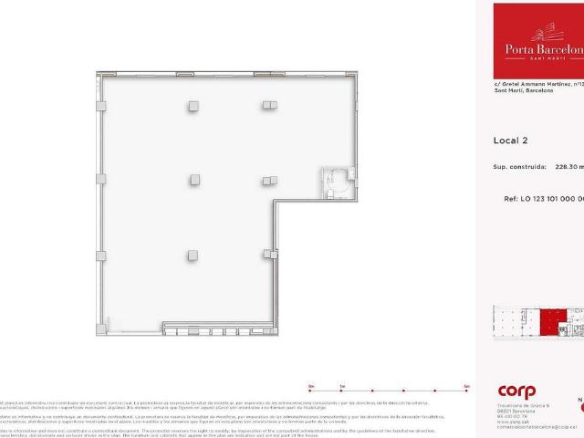 Local comercial en venta en calle Gretel Ammann Martinez, Barcelona, de 228 m² 1 habitación por 457.000