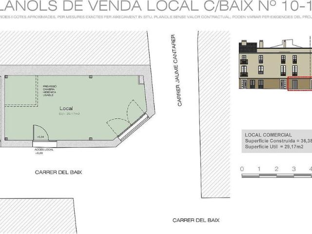 Local comercial en venta en calle De Baix, Terrassa, de 30 m² 1 habitación por 100.000