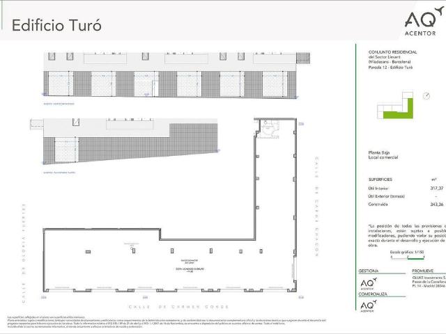 Local comercial en venta en calle De Gloria Fuertes, Viladecans, de 317 m² 1 habitación por 407.000