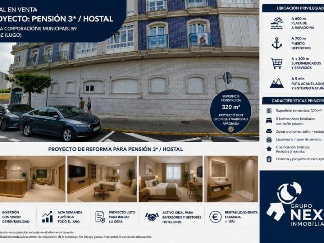 Planta baja en venta en Foz, O cantel