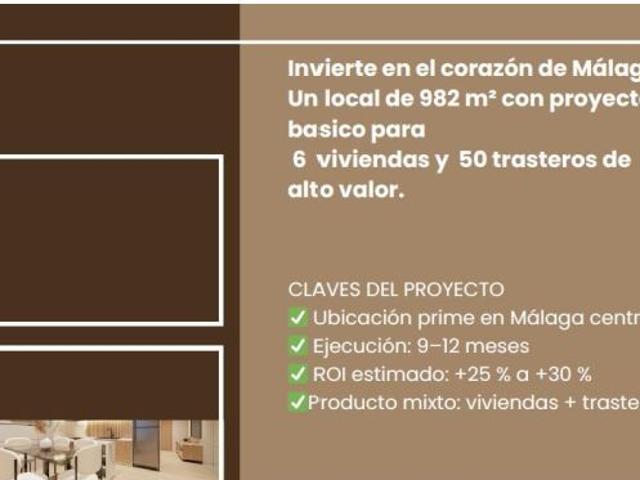 Local comercial poryecto 50 trasteros y 6 viviendas
