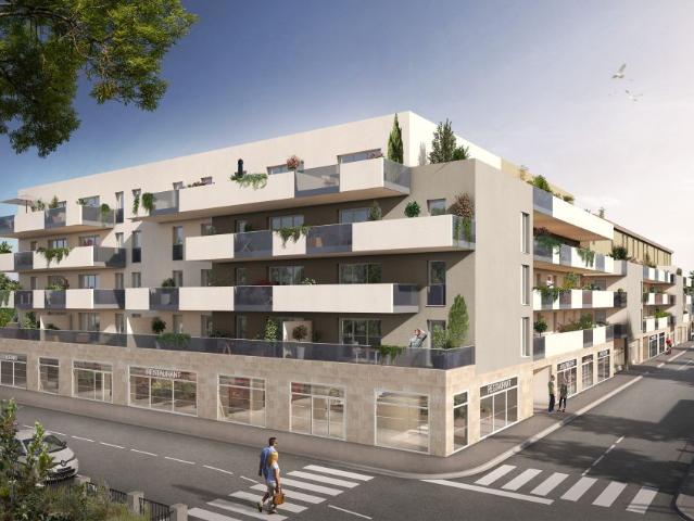 Local commercial neuf de 156 m2 à Miramas centre 13140 en zone commerciale et résidentielle