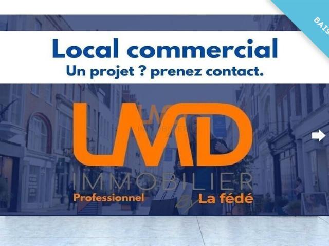 Local commercial avec grande réserve étage AIX en Provence