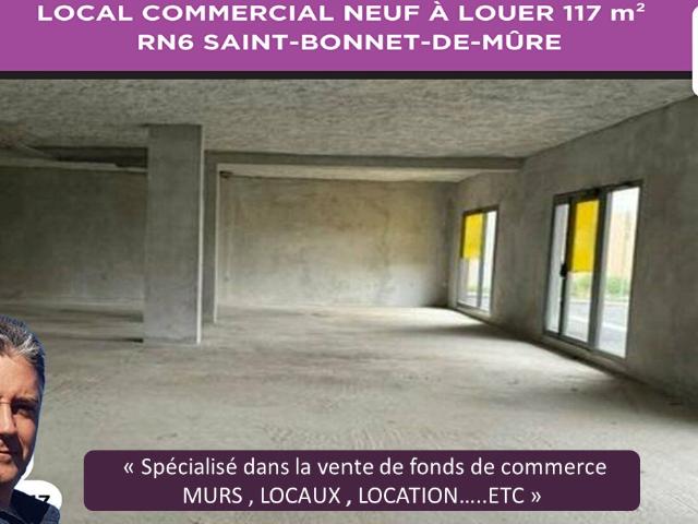 LOCAL COMMERCIAL À LOUER 117 m² RN6 SAINT BONNET DE MÛRE