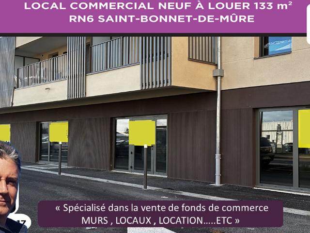 LOCAL COMMERCIAL À LOUER 133 m² RN6 SAINT BONNET DE MÛRE