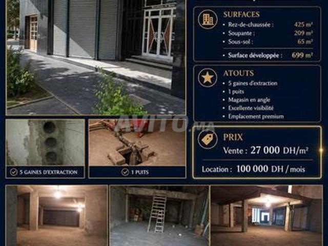 Local commercial d'angle 699 m² – Val Fleuri
