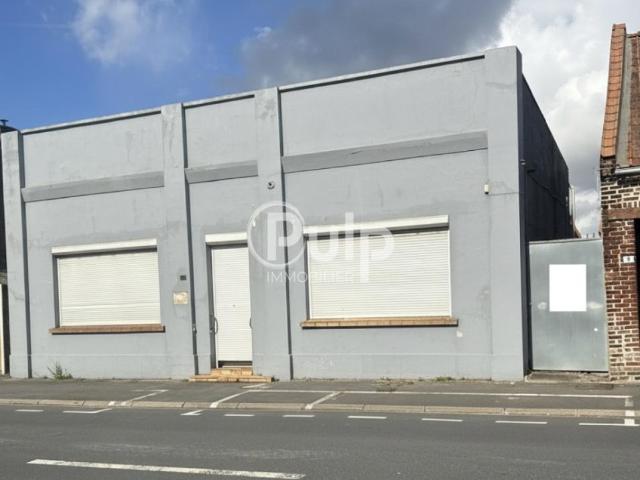LOCAL commercial individuel 120m2 de PLAIN PIED à Mazingarbe —> possibilité de transformer en maison d'habitation* !