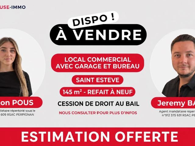 Local commercial 145 m2 à SAINT ESTEVE