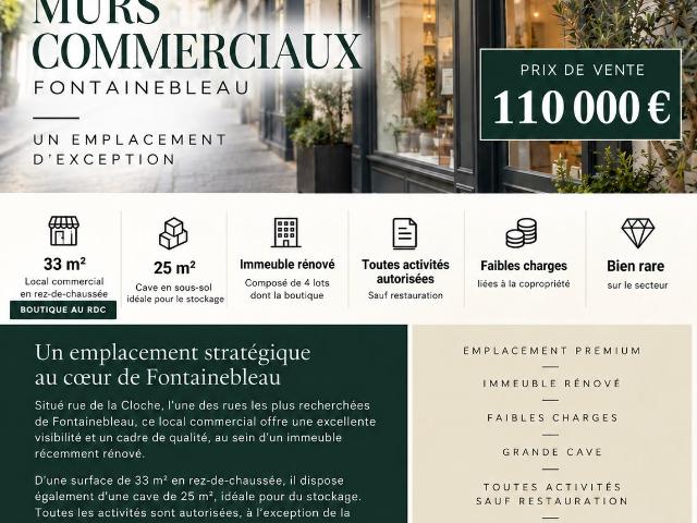 Local commercial 33 m²