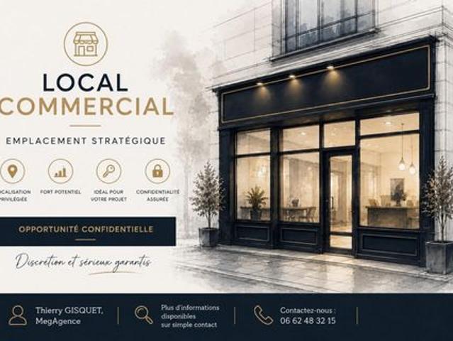 Local commercial 50 m² Centre ville