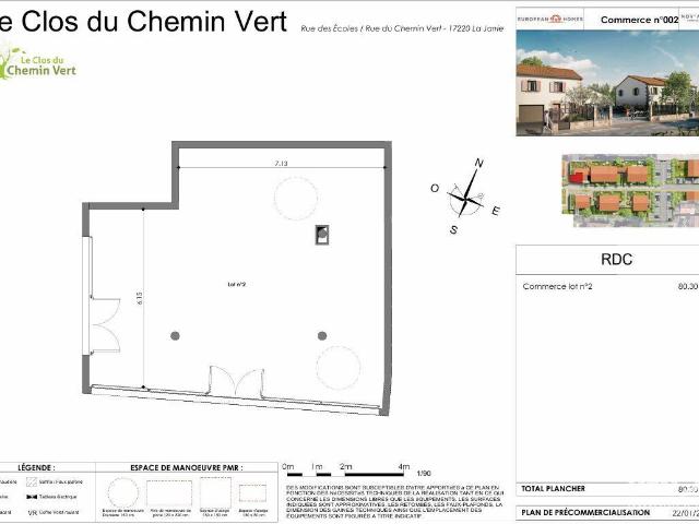 Local commercial 80 m²