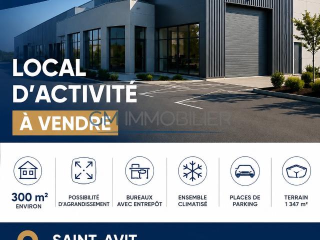 LOCAL D’ACTIVITÉ DE 300 M2 À VENDRE SAINT AVIT AUX PORTES DE MONT DE MARSAN