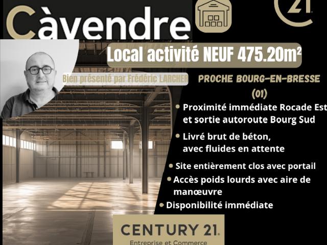 Local d'activité neuf à vendre Bourg en Bresse Proche rocade Est