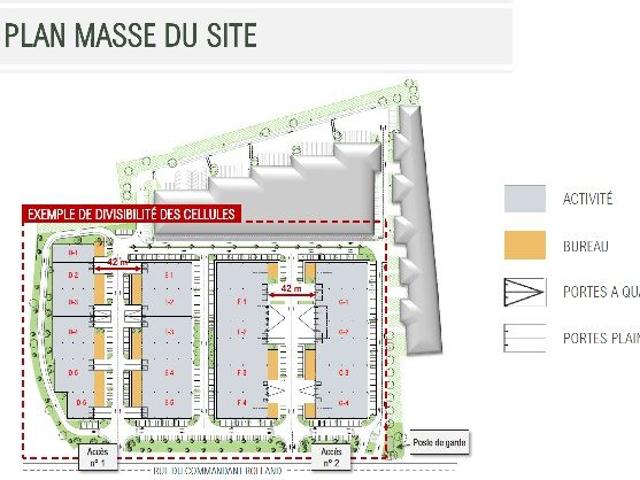 Local d'activités à louer Le Bourget Proximité A1, A3, A86