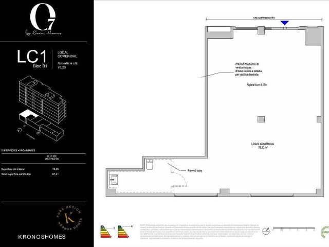Local en venta en calle Ferrocarrils Catalans, Barcelona, de 76 m² por 105.000