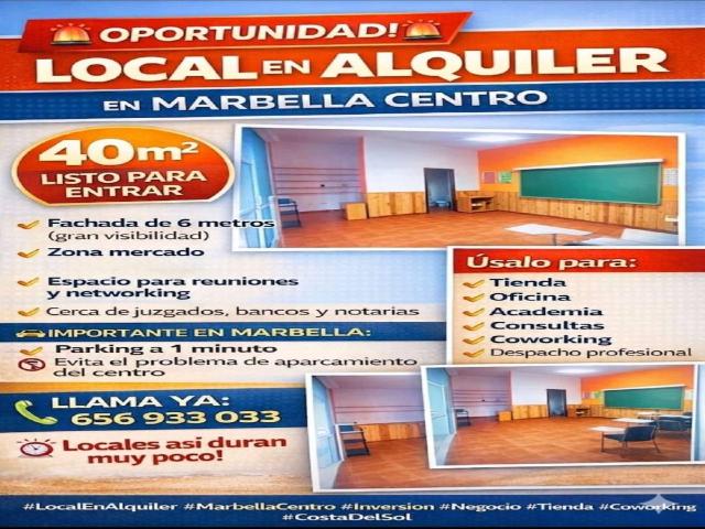 Local en Alquiler centro Marbella