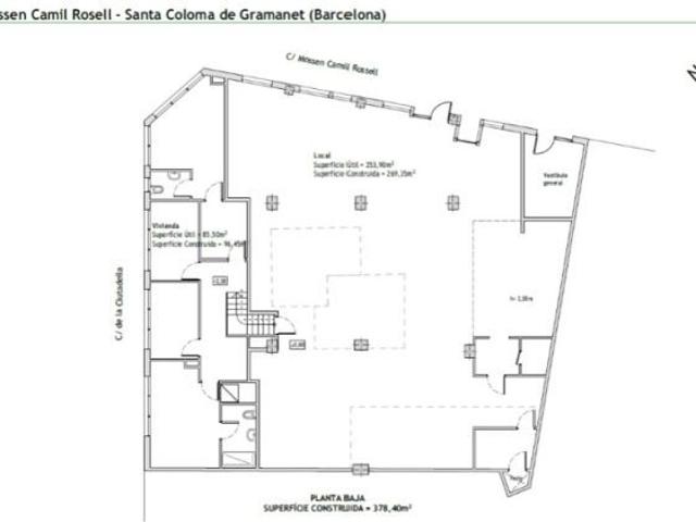 LOCAL ESQUINERO CON GRAN VISIBILIDAD EN PLENO CENTRO DE SANTA COLOMA DE GRAMENET