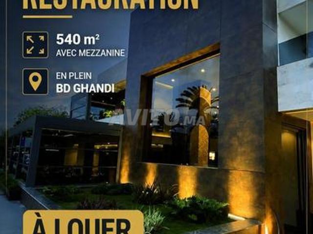 Local restauration 540 m² à louer — Bd Ghandi