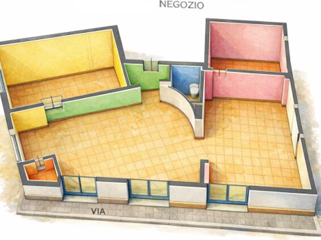 Locale comm.le/Fondo in vendita a San Concordio Contrada Lucca 135 mq Rif: 1395029