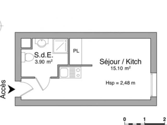Location 19 m2 en face de l’universite et à 10min