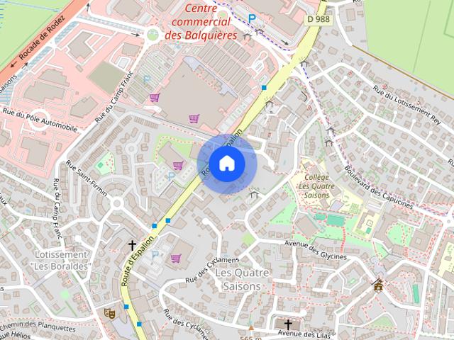 LOCATION T1BIS ONET LE CHATEAU SANS FRAIS D'AGENCE