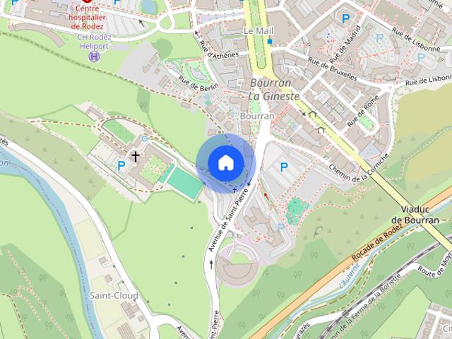 LOCATION T1BIS RODEZ BOURRAN SANS FRAIS D'AGENCE