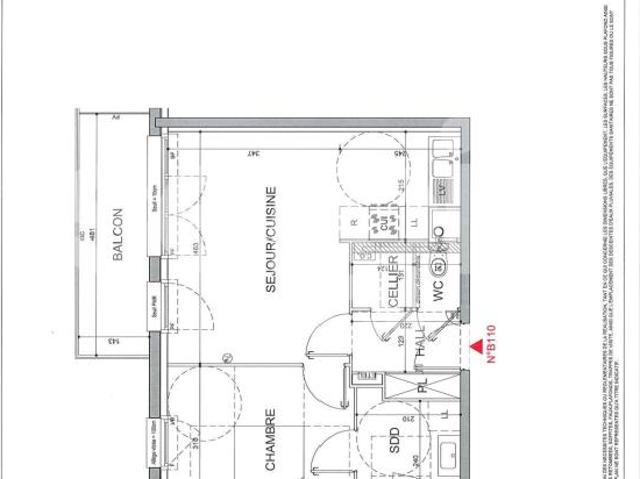 location t2 44 m² halluin 59250
