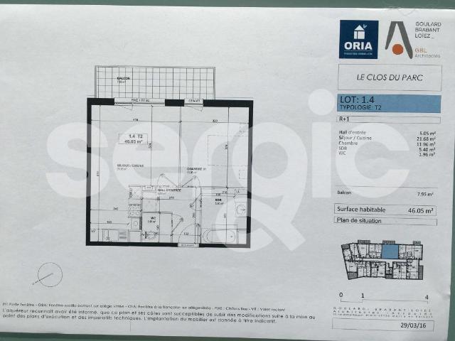 location t2 46 m² haubourdin 59320