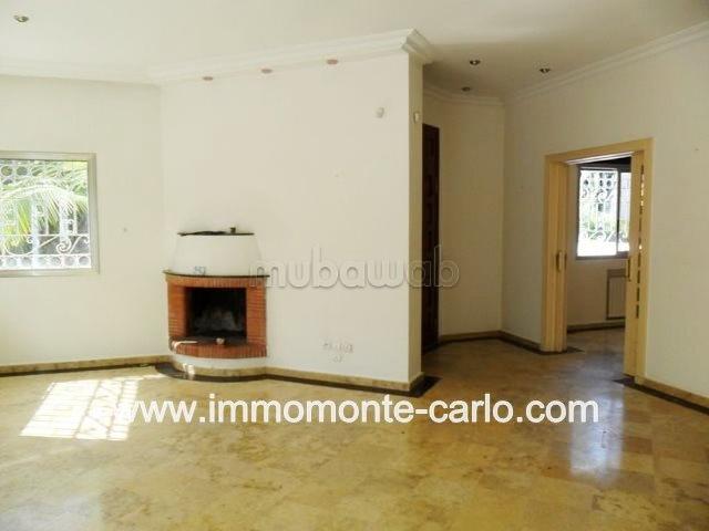 Location villa avec chauffage central à Hay Riad