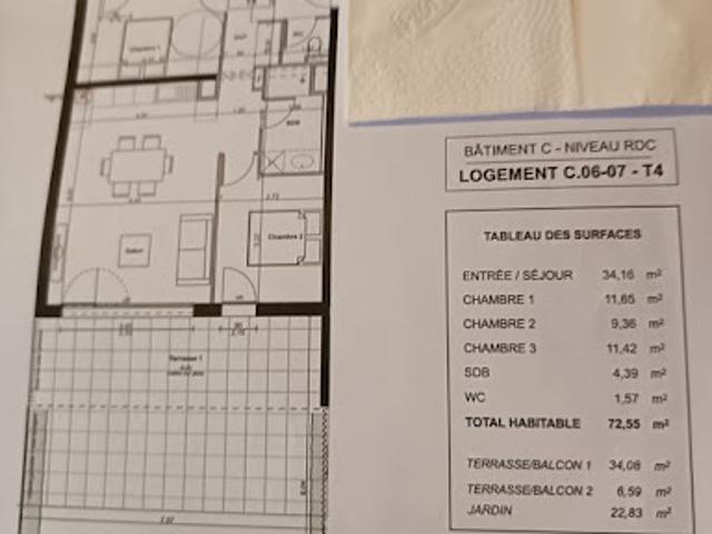 Location Appartement 4 pièces 75 m2 Luc la Primaube