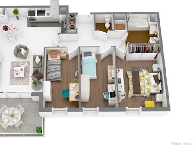 Location Appartement 4 pièces 81 m2 Le Petit Quevilly