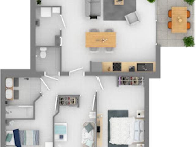 Location Appartement 4 pièces 82 m2 Lescar