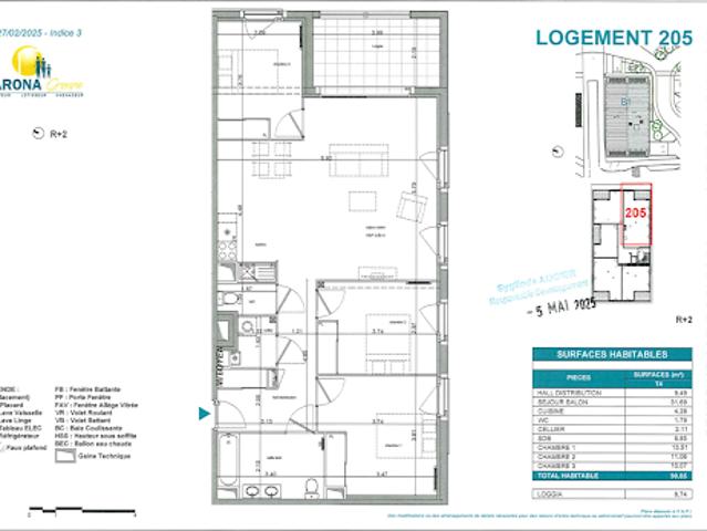 Location Appartement 4 pièces 91 m2 Lespinasse