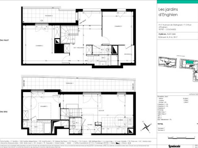 Location Appartement 4 pièces 102 m2 Colombes