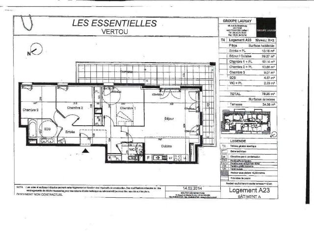 Location appartement 4 pièces Beautour 44