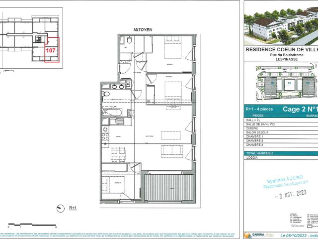 Location appartement 4 pièces LESPINASSE 84m² à 872.98€/mois CDC Habitat
