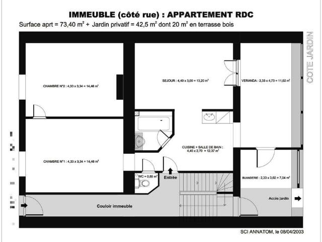 Location appartement 4 pièces Nancy 54