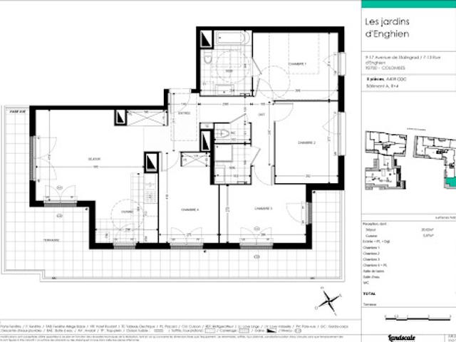 Location Appartement 5 pièces 96 m2 Colombes