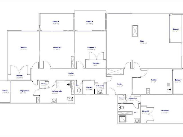 Location Appartement 5 pièces 141,42 m² Annecy